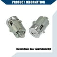 thumbnail image 5 of Unique Bargains Front Door Lock Cylinder with Keys Install Hardware for Chevy Silverado for GMC for Cadillac No.15298924, 5 of 6