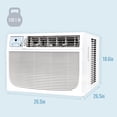 thumbnail image 3 of Keystone 25,000/24,700 BTU 230V Window/Wall Air Conditioner with Follow Me LCD Remote Control, KSTAW25C, 3 of 16