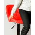 thumbnail image 4 of Silla de bar acolchada con respaldo geométrico ilios innova Rojo, 4 of 9