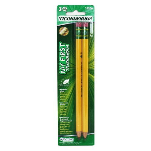 Yellow 33312 My First Ticonderoga Primary Size #2 Beginner Pencils 144-Pack