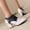 Beige, variant on Women's Wide Width Platform Heels, British Style Color Block Leather Lace-Up Pumps, Chunky Heel Casual Dress Shoes for All Seasons, Multi-Color