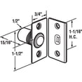 thumbnail image 2 of Prime-Line Products N 7285 Closet Door Small Ball Catch with Strike, 1-1/2-Inch, Solid Brass, 2 of 2