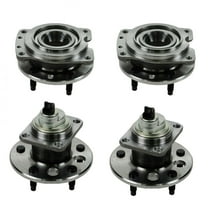 TRQ Wheel Bearing & Hub Assembly Front & Rear Set of 4 for Buick Chevy Pontiac BHA53656 Fits select: 1992-1996 CHEVROLET LUMINA, 1992-1996 BUICK REGAL