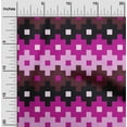 thumbnail image 2 of oneOone Cotton Poplin Dark Magenta Fabric Geometric Sewing Fabric By The Yard Printed Diy Clothing Sewing Supplies 42 Inch Wide, 2 of 4