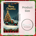 thumbnail image 3 of Decorative Design Merry Christmas Banner Polyester Material Christmas Tree Vintage Truck for Indoor Decoration Holiday Celebration Winter Party, 3 of 7