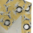 thumbnail image 4 of Ambesonne Bird Print Grommet Curtain, Japanese Crane Pattern, 50"x60", Pale Earth Yellow, 4 of 5
