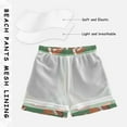 thumbnail image 3 of FORMRS Boys Swim Trunks Quick Dry Mesh Liner Boardshorts Sizes XS-XL, Green American Footballs, 3 of 7