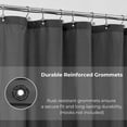 thumbnail image 3 of Black Extra Long Waterproof Shower Curtain Liner 71x79 Inches, 3 of 8