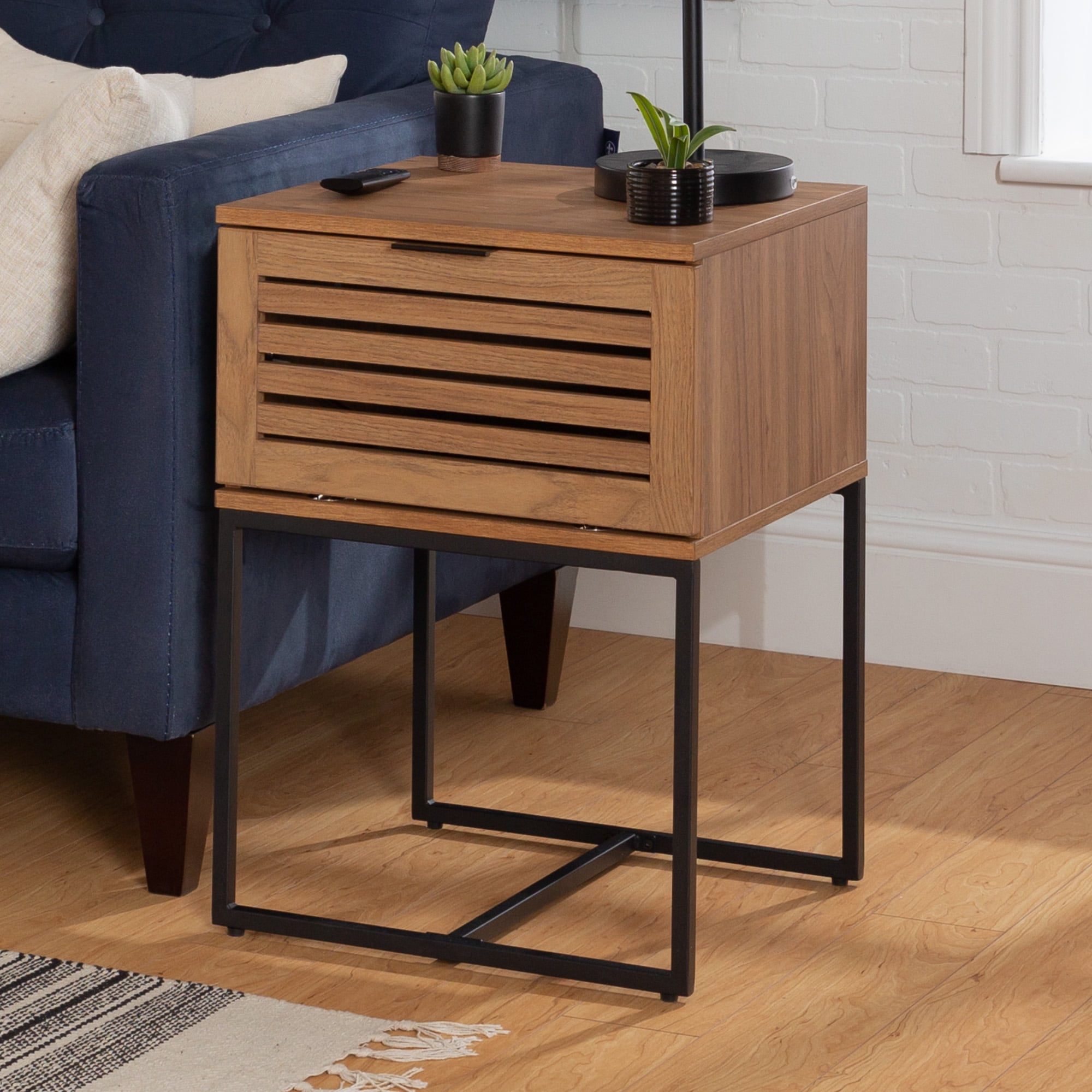 modern oak end table