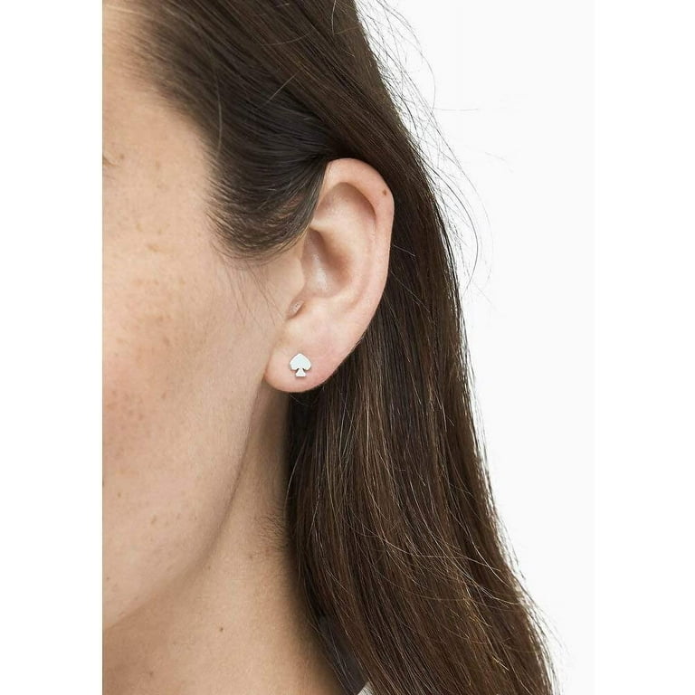 Kate Spade New York Earrings Signature Spade Mini Studs Silver - Walmart.com