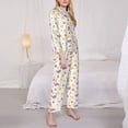 thumbnail image 3 of Fotbe Watermelon And Lemon Pattern Long Sleeve Pajama Set for Women,Sleepwear Set,2-piece Loungewear Set,Soft PJs Comfy Nightwear with Pockets -XX-Large, 3 of 7