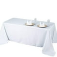 thumbnail image 3 of BalsaCircle 90" x 132" Premium Polyester Rectangular Tablecloth Table Linens White, 3 of 6
