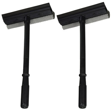 Windshield Cowl Rubber Set of 2 Black Duck Brand Window and Windshield Cleaning Sponge and Rubber Squeegee (2 Pack) ()