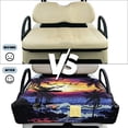 thumbnail image 5 of SEANATIVE Golf Cart Seat Covers, Portable Foldable Golf Cart Seat Towel Blanket, Soft Comfortable Universal Club Car Accessories Fit for EZGO Yamaha, Beach Palm Tree Seagull Sunset Pattern, 5 of 7