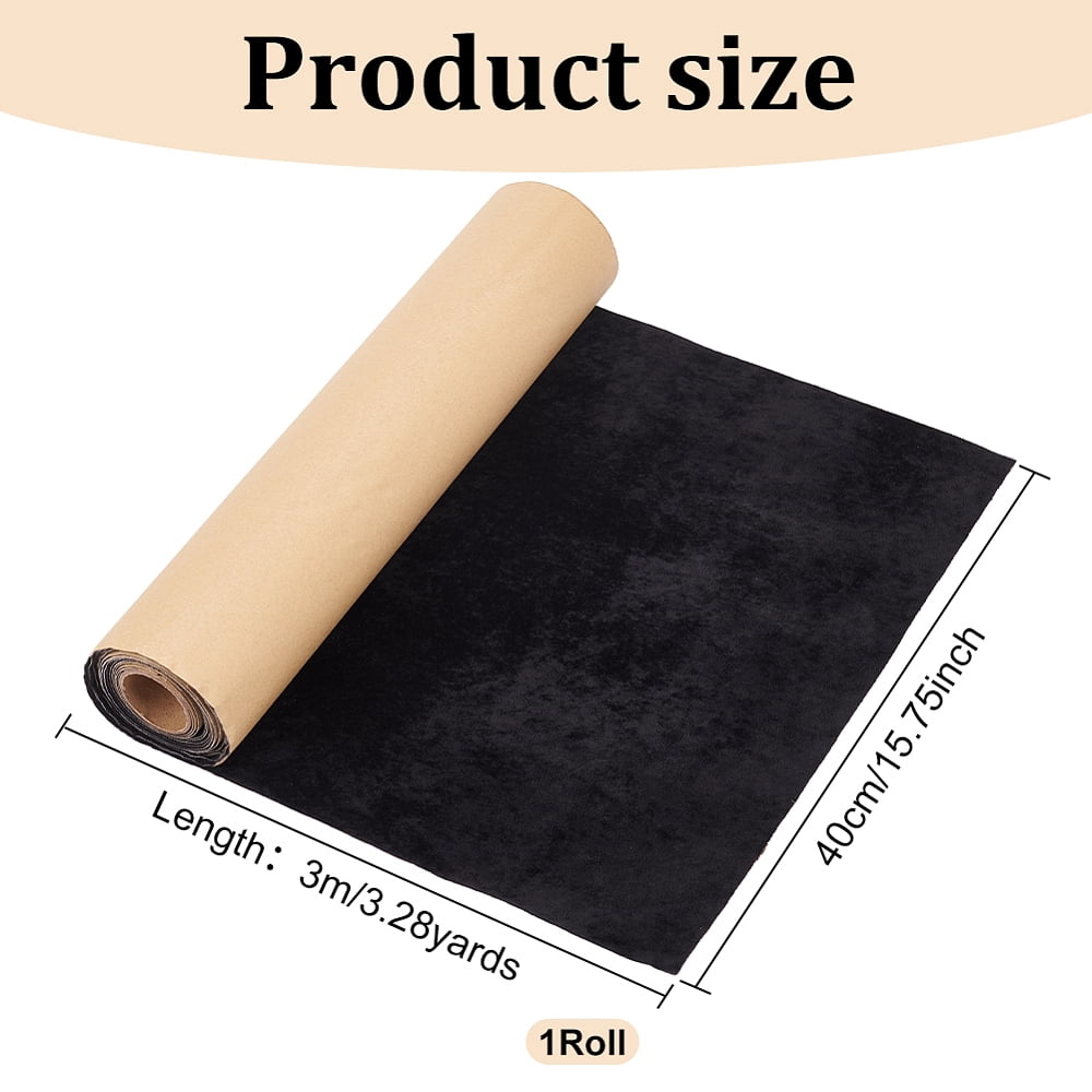 Velet Cloth Self-adhesive Fabric Black 40cm