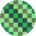 thumbnail image 1 of Ahgly Company Machine Washable Indoor Round Transitional Green Area Rugs, 6' Round, 1 of 7