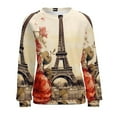 thumbnail image 7 of Eiffel Tower Womens Oversized Sweatshirts Hoodies Crewneck Casual Tops Comfy FallWinter Clothes 2024, 7 of 7
