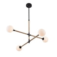 thumbnail image 6 of Artcraft Lighting Capilano Collection 4Light Chandelier Black, 6 of 8