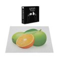 thumbnail image 3 of Ambesonne Green Orange Jigsaw Puzzle Durable Cardboard, Lime Orange Design, 1000 pcs, Orange Apple Green, 3 of 5