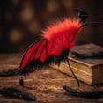 thumbnail image 5 of Halloween Devil Wing Headband, Red Black Dark Little Devil Headpiece, 12.6x14.2 Inch Party Photo Prop, 5 of 7