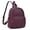 Grapes Purple, variant on Quilted Mini Backpack for Women PU Leather Backpack Purse Small Casual Daypack for Ladies