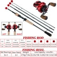thumbnail image 3 of Sougayilang New Fishing Rod Reel Set 4 Piece Carbon Casting Rod and 9+1 BB Baitcasting Reel Fishing Combo, 3 of 6