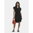 thumbnail image 2 of Time and Tru Women's Utility Shirt Dress, Sizes XS-XXXL, 2 of 5