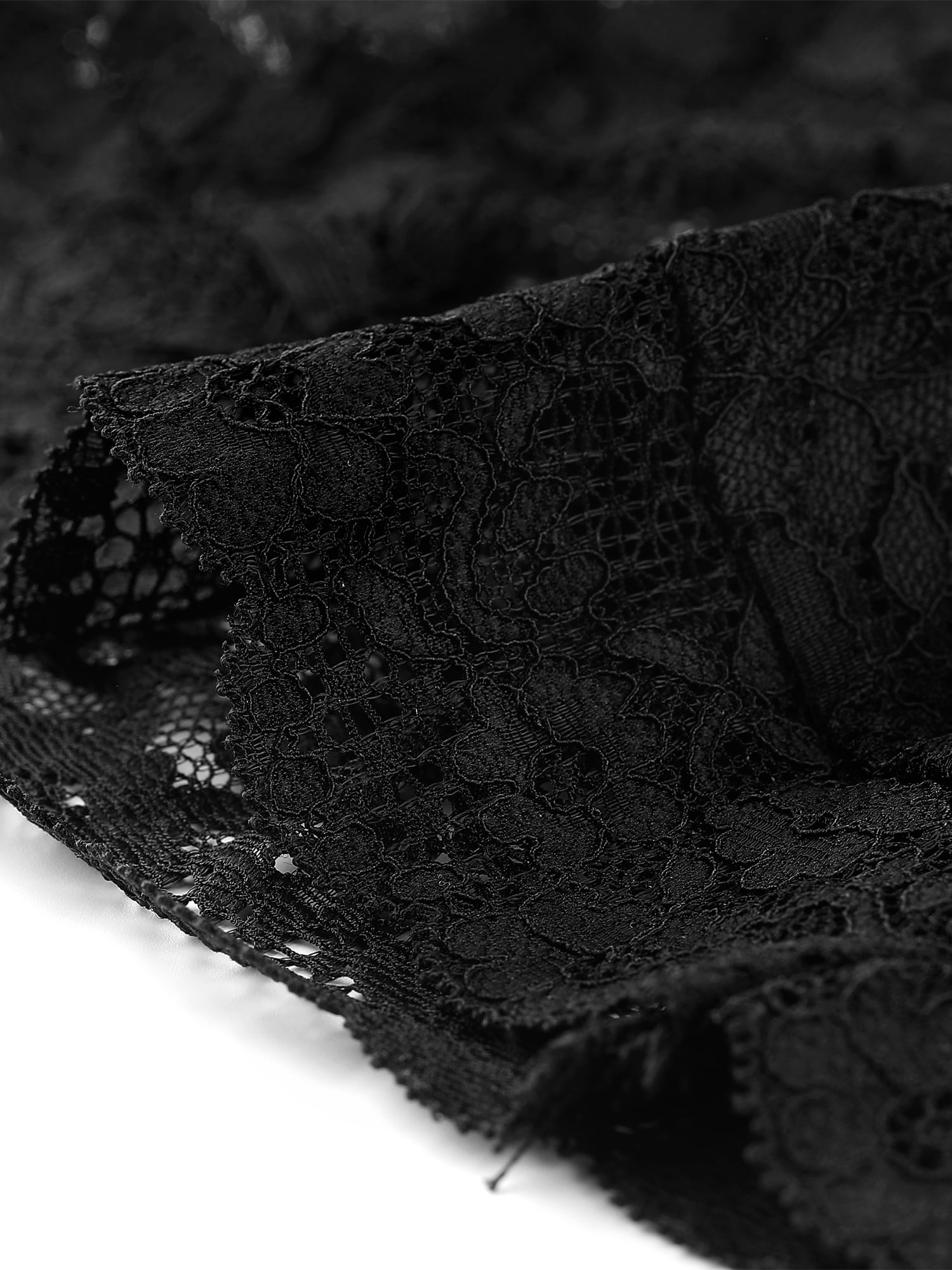 DARING DIVA Women's Lace Bolero Shrugs Sheer Crop Cardigan S Black