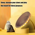 thumbnail image 3 of Yooshoverk Cat Scratching Post Bed Combo Round Thick Cardboard Non Shed Solving Claw Grinding Durable for Indoor Pets, 3 of 6