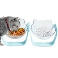 thumbnail image 1 of Bols pour Chat Doubles Réglables et Détachables, Bol d'Alimentation pour Chat, 1 of 5
