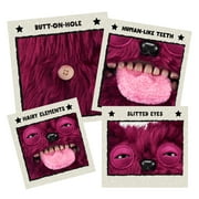 Fuggler Hairy Fuggs 9-inch S1 (Sir Belch - Hairy Tongue - Red) by ZURU - Ugly Monster Plush Toy for Ages 4+