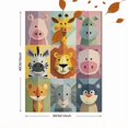 thumbnail image 3 of Abstract Geometric Safari Animal Canvas Print, Wall Art for Living Room Bedroom Office Nursery Playroom, 3 of 8