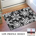 thumbnail image 3 of Black Christmas Snowflake Pattern Door Rugs,Washable Non Slip Door Mats Indoor,Decorative Door Mats,Entry Mat Indoor for Entrance,Bedroom,Kitchen,Bathroom,16"x24", 3 of 6