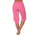 thumbnail image 4 of ABATAB Women's Workout Capri Pants Casual Cozy Elastic Waist Capris Drawstring Loose Gym Running Crop Trouser with Pockets, 4 of 7