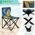 thumbnail image 4 of Folding Chair Camping Chair For Camping Picnicking Outdoor Beach and Travel Sunflowers under The Starry Night, 4 of 8