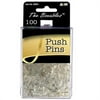 A&W 34004 Clear Push Pins 100 Count