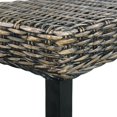 thumbnail image 3 of vidaXL Bench 110 cm Black Natural Kubu Rattan and Solid Mango Wood, 3 of 4