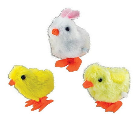 Wind-Up Fuzzy Spring Critters - Pack of 12