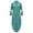 Blue, variant on Busydd Womens Summer Button Dresses Flowy Long Sleeve Shirt Dress V Neck Solid Color Maxi Dress Casual Soft Slit Sundress with Pockets Plus Size S-5XL