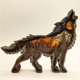 thumbnail image 2 of Decoración De Lobo Marrón De Madera, Animal De Bosque Multiusos, Exquisita Decoración Artesanal De Lobo Para El Hogar Para Sala De Estar, Dormitorio Y Oficina matsuzay HA014117-00, 2 of 7