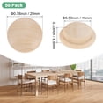 thumbnail image 3 of Uxcell Paquete de 50 Tapones de Madera para Agujeros de Tornillos, 20 x 15mm Tapones de Madera de Haya con Cabeza Plana Cubierta Decorativa de Madera, 3 of 6