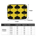thumbnail image 3 of Laptop Sleeve Bag Compatible For iPad MacBook Air Pro Tablet Computer PC notebook Protective Fit in 10/12/13/14/15/16/17 inch Size yellow black playing card pattern, 3 of 5