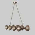 thumbnail image 2 of Italian Style Eight Lights Brass Sputnik Chandelier Light Fixture Raw Brass Ceiling Fixture, 2 of 4