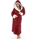 thumbnail image 1 of Sonducket Albornoz de manga larga para mujer, pijamas con capucha alargados suaves, para la ducha del hogar, de Color sólido, ropa de dormir Pijama Rojo SG, 1 of 6