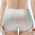 thumbnail image 2 of Daznico Womens Underwear - Underwear Women's Crotch Mid Waist Side Leakage Sanitary Pants Menstrual Menstrual Pants Pants - Panties for Women,Color:Light Green,Size:L, 2 of 5
