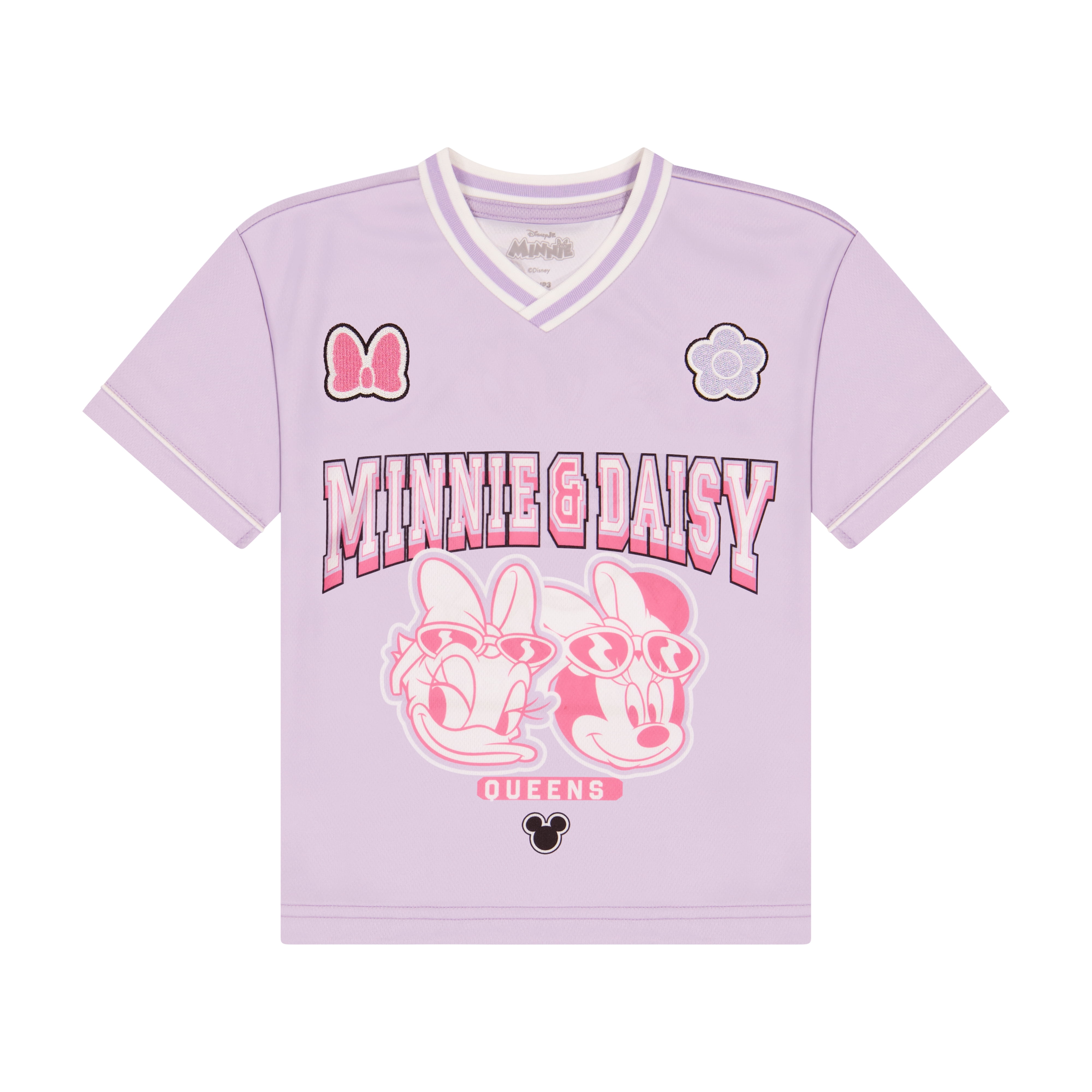 Minnie & Daisy Toddler Girl Short Sleeve Jersey, Sizes 12 Months-5T