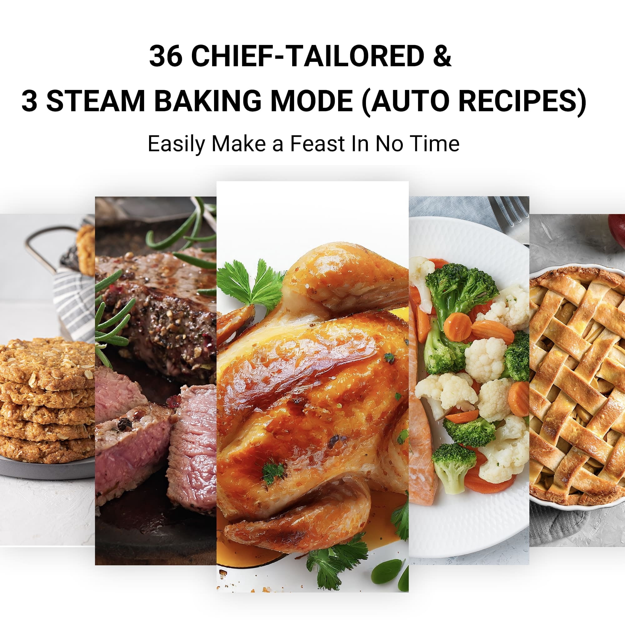 TOSHIBA 7-IN-1 Compact Steam Oven Combi Oven Countertop Slow Cook Smart APP Control 20 L