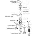 thumbnail image 3 of Elkay LK2478CR Elkay Everyday Three Hole Deck Mount Kitchen Faucet with Side Spray Chrome, 3 of 3