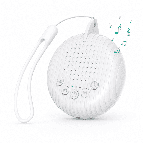 White Noise Machine,Rechargeable Baby Sleep Sound Machine with 10 Soothing Sounds Timer Kids Adult