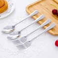thumbnail image 4 of 6pcs Kids Silverware Stainless Steel Fork and Spoon Set Toddler Utensils, 4 of 8